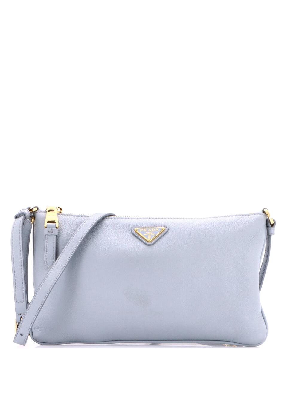 Prada Flat Zip Crossbody Bag Vitello #336860P95B